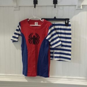 Hanna Andersson Boys Spiderman Pajama Set Size 10